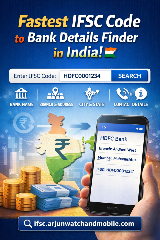 Fastest IFSC code to bank details finder in India with secure branch lookup